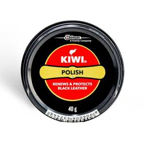 Shoe Polish Black Leather 40g(kiwi)